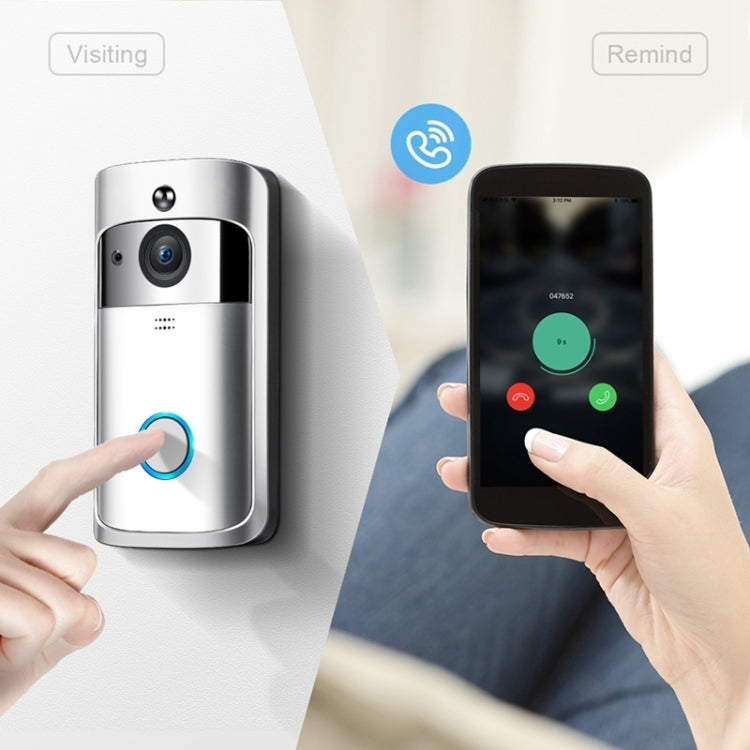 M4 720P Smart WIFI Ultra Low Power Video PIR Visual Doorbell with 3 Battery Slots,Support Mobile Phone Remote Monitoring & Night Vision & 166 Degree Wide-angle Camera Lens M4 720P Smart WIFI Ultra Low Power Video PIR Visual Doorbell with 3 Battery Slots,Support Mobile Phone Remote Monitoring & Night Vision & 166 Degree Wide-angle Camera Lens